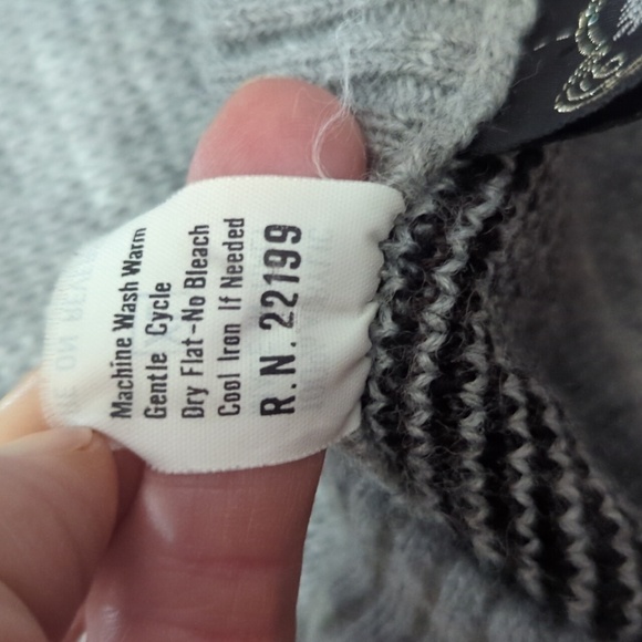 Vintage Kennington Argyle Sweater Vest XL Made in Italy 80s Knit - Picture 9 of 9